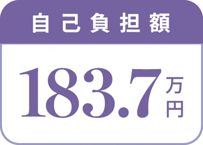 自己負担額183.7万円