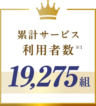 累計サービス利用者19,275組