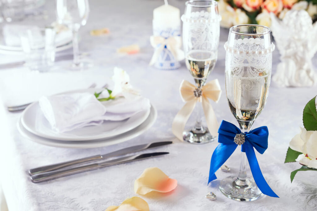 結婚式のテーブル